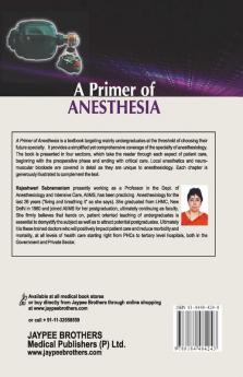 A Primer Of Anesthesia