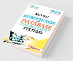 MCS-023  Introduction To Database Management Systems