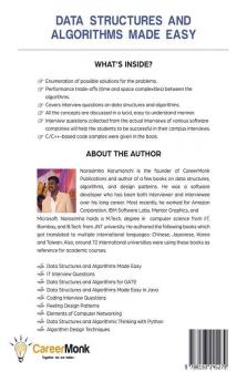 Data Structures And Algorithms Made Easy : Data Structures And Algorithmic Puzzles