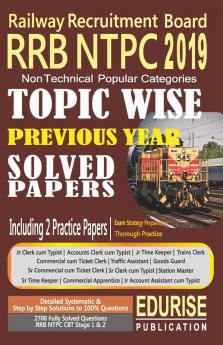 Railway Recruitment Board RRB NTPC 2019 Non Technical Popular Categories Topic Wise Previous Year Solved Papers Practice Papers