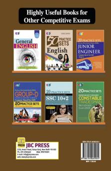20 Practice Sets RRB NTPC Non-Technical Popular Categories Computer Based Test 2019 With Previous Years Solved Papers