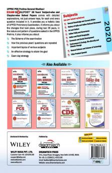 UPPSC PCS Exam Goalpost Prelims General Studies-I 26 Years Solved Papers 2020