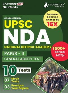 UPSC NDA/NA General Ability Test (Paper II) Book 2023 (English Edition) - 7 Mock Tests and 3 Previous Year Papers (1500 Solved Questions) with Free Access to Online Tests