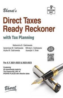 DIRECT TAXES READY RECKONER With Tax Planning