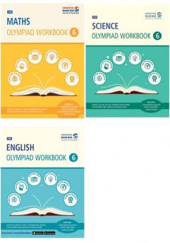 SBB Maths Science and English Olympiad Workbook Combo  - Class 6