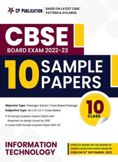 CBSE 10 Sample Question Papers Class 10 Information Technology for 2024 Board Exam