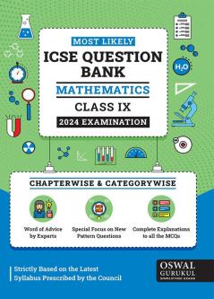 Oswal - Gurukul Mathematics Most Likely Question Bank: ICSE Class 9 For 2024 Exam