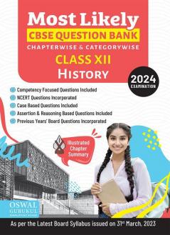 Oswal - Gurukul History Most Likely Question Bank : CBSE Class 12 for 2024 Exam