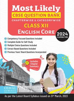 Oswal - Gurukul English Core Most Likely Question Bank : CBSE Class 12 for 2024 Exam