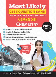 Oswal - Gurukul Chemistry Most Likely Question Bank : CBSE Class 12 for 2024 Exam