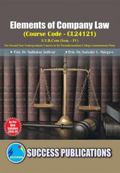 Elements of Company Law(S.Y.B.ComS.P. CollegeSem.-IV)