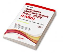 Companies (Auditor’S Report) Order 2020 (Caro)