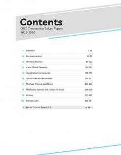 CBSE Chapterwise Solved Papers 2023-2010 Chemistry Class 12th