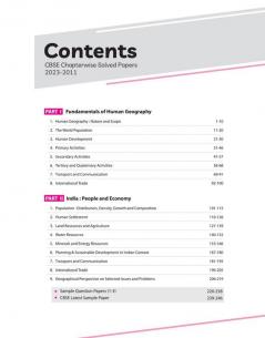 CBSE Chapterwise Solved Papers 2023-2011 Geography Class 12th