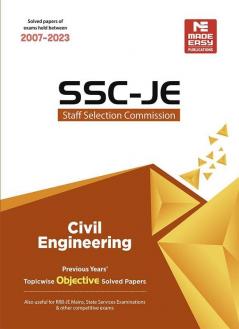 SSC JE : Civil Engineering 2024 : Previous Years Objective Solved Papers