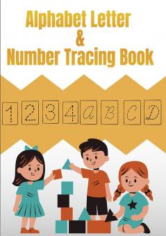 Alphabet letter and Number Tracing book for Kids A to Z & 1-100