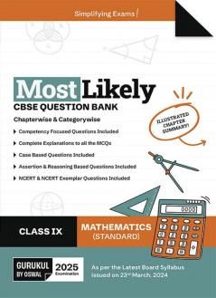 Gurukul By Oswal Mathematics Most Likely Question Bank : CBSE Class 9 for 2025 Exam