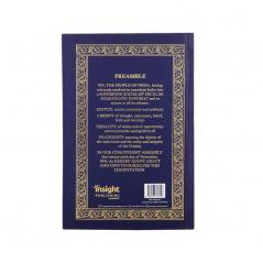 The  Constitution of India (Deluxe Hardbound Edition) by Insight Publishing with Gold Foiled Cover Gold Gilding Book Mark Ribbon incorporating all amendments at relevant Articles Landmark Judgements & Covering latest Constitution 106th Amendment Act