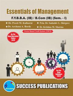 Essentials of Management(F.Y.BBA-IBSem-I) SPPU-Text(English)