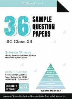 Gurukul by Oswal 36 Sample Question Papers for Science Stream : ISC Class 12 Exam 2025