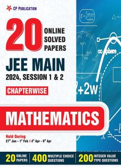 JEE Main 2024 Chapterwise Solved Paper Maths by Career Point Kota
