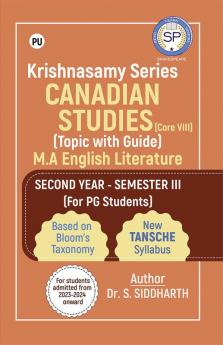Krishnasamy Series CANADIAN STUDIES (CORE-VIII) (Topic with Guide)