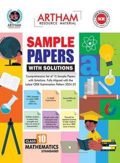 Set of 15 Sample Papers with Solutions Class 10 Mathematics (Strandard)