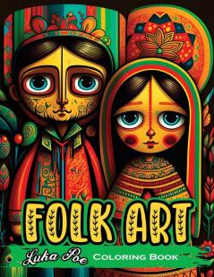Folk Art Coloring Book