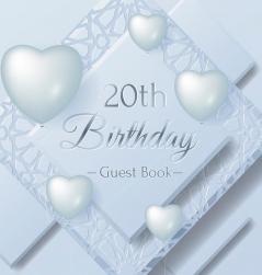 20th Birthday Guest Book: Keepsake Gift for Men and Women Turning 20 - Hardback with Funny Ice Sheet-Frozen Cover Themed Decorations & Supplies Personalized Wishes Sign-in Gift Log Photo Pages