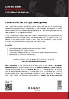 Lean Six Sigma Management. Certification Manual