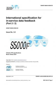 S5000F International specification for in-service data feedback Issue 3.0 (Part 2/2)
