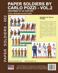 Paper Soldiers by Carlo Pozzi - Vol. 2: Uniforms of XX century: 002