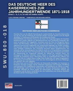 Das Deutsche Heer des Kaiserreiches zur Jahrhundertwende 1871-1918 - Band 3 (Soldiers Weapons & Uniforms - 800)