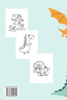 Dinos! Coloring Book: Great Gift for Boys & Girls Kids Activity Book Optimal Format 6 x 9