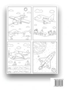 Airplane Coloring Book: Activity Book for Kids