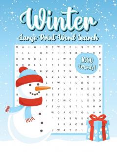 Winter Word Search 1000 Words Word Find Puzzle Book