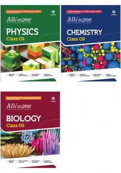 All In One Class 9th Physics Chemistry Biology for ICSE Exam 2024 (Set of 3 Books)