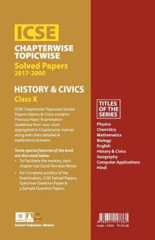 ICSE History & Civics Chapterwise-Topicwise Solved Papers Class 10th