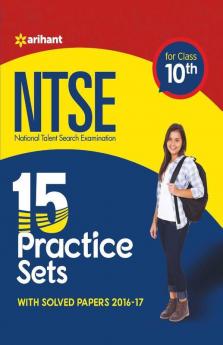 NTSE 15 Practice Sets & Solved Papers for Class 10