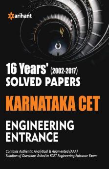 16 Year's Solved Papers Karnataka CET Engineering Entrance
