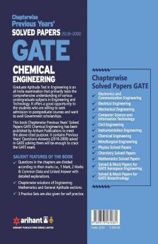 Chemical Engineering Solved Papers GATE 2019