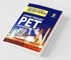 Solved Papers Chhattisgarh PET Pre Engineering Test 2019