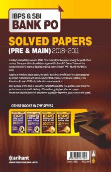 IBPS and SBI Bank PO Solved Papers Pre and Main(Old Edition)