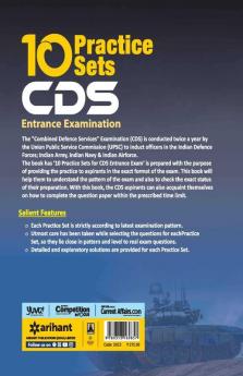 10 Practice Sets CDS Combined Defence Services Entrance Examination 2019