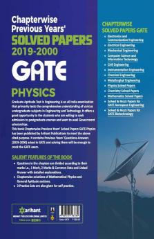 Chapterwise Solved Papers Physics GATE 2020 (Old edition)