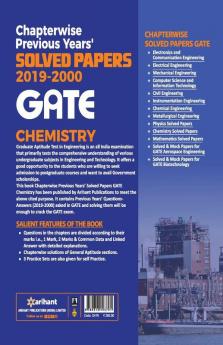 Chapterwise Solved Papers Chemistry GATE 2020(Old Edition)