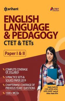 CTET and TETs English Language and Pedagogy Paper 1 and 2 2019 (Old Edition)