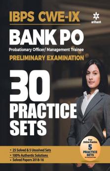 30 Practice Papers IBPS CWE-VIII Bank PO (PO/MT) Preliminary Examination 2019