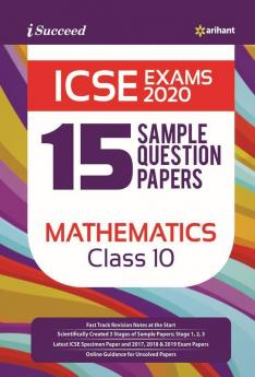 15 Sample Question Papers ICSE Mathematics Class 10 2019-20