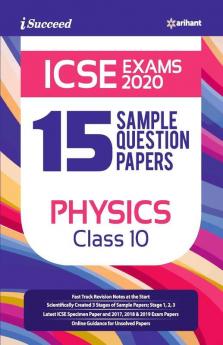 15 Sample Question Papers ICSE Physics Class 10 2019 - 20